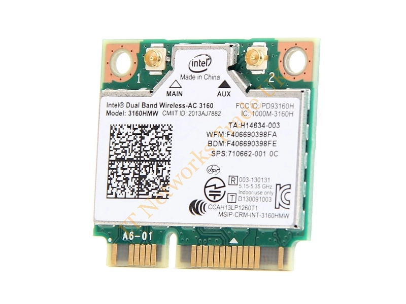 28D9J Dell Wirelss Wifi LAN Card Intel Wireless-AC 3160 Mini PCI-Express 802.11ac/a/b/g/n M.2 Bluetooth