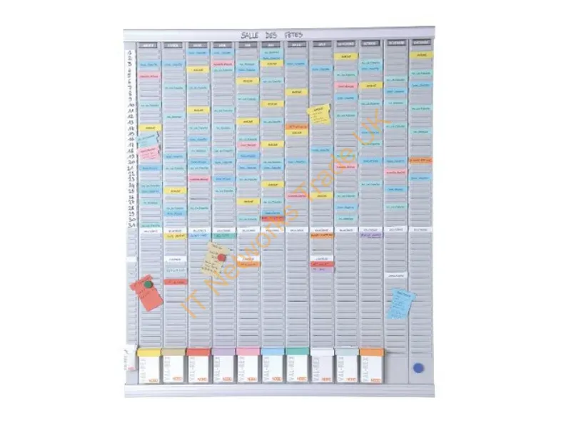 2911200 - Nobo T-Card Planning Kit Annual Planner 13 columns 54 slots