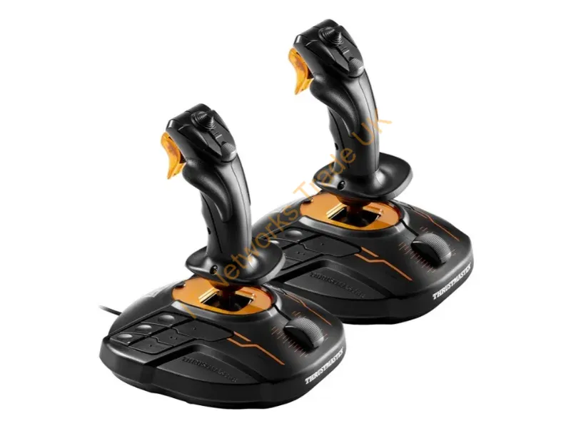 2960815 - Thrustmaster T.16000M FCS SPACE SIM DUO Black, Orange USB Flightstick Analogue / Digital PC