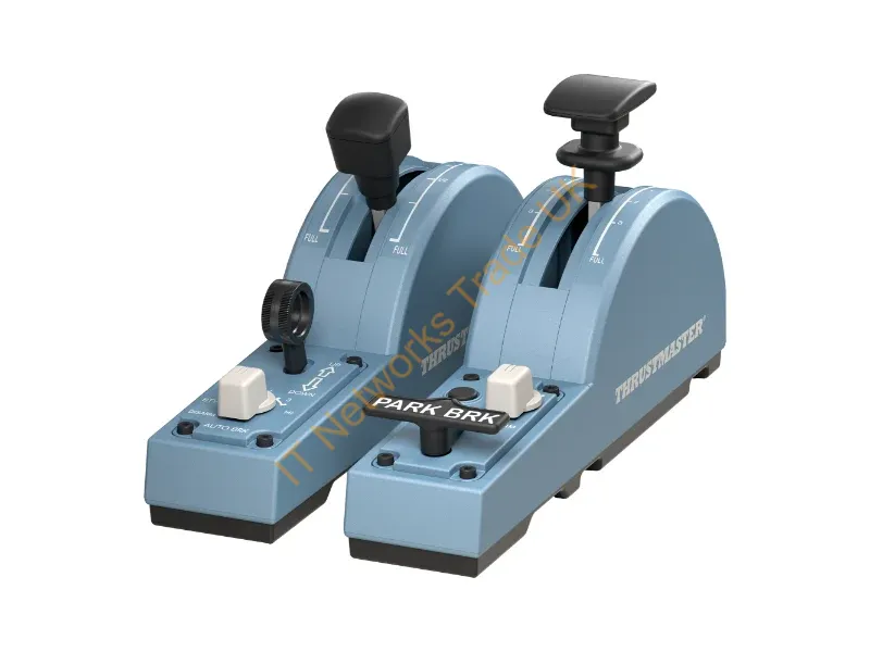 2960853 - Thrustmaster TCA Quadrant Add-On Airbus Edition Blue Flight Sim Analogue / Digital PC