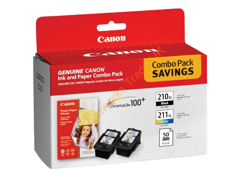 2973B004 - Canon Pg-210 Xl, Cl-211 Xl W, Gp502 Ink Cartridge 2 Pc(S) Original