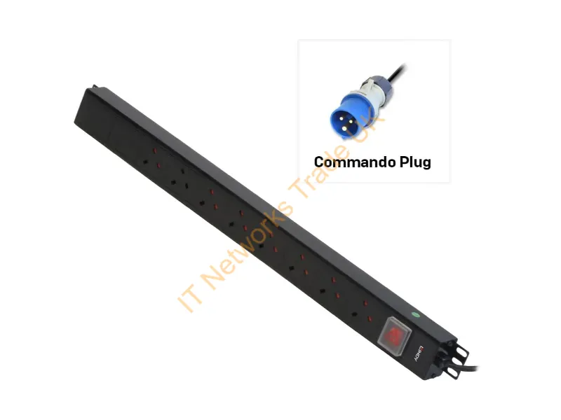 29997 - Lindy 29997 8AC outlet(s) Black power distribution unit (PDU)