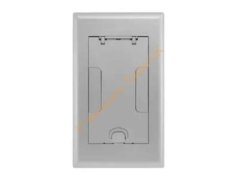 2GAFBCVRALU - Hubbell Premise Wiring 2G Afb Cvr, Flush, Aluminum Powder