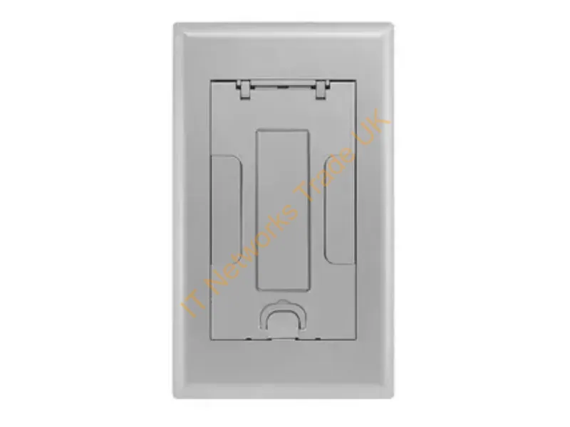 2GAFBCVRALUC - Hubbell Premise Wiring 2G Afb Cvr, Insert, Aluminum Powder