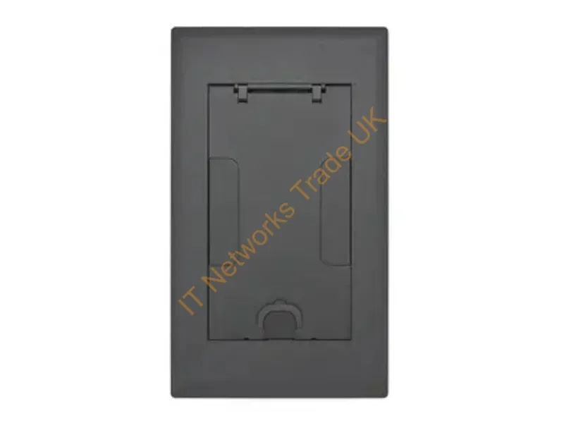 2GAFBCVRBK - Hubbell Premise Wiring 2G Afb Cvr, Flush, Black Powder