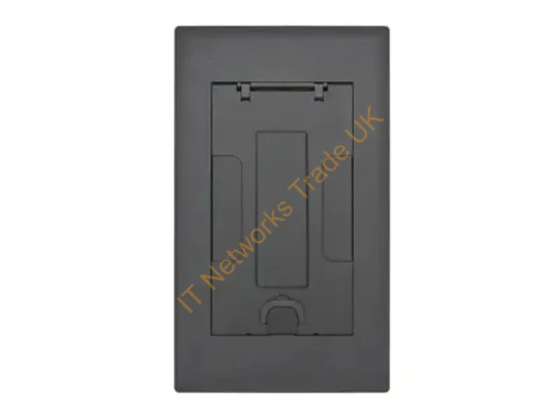 2GAFBCVRBKC - Hubbell Premise Wiring 2G Afb Cvr, Insert, Black Powder