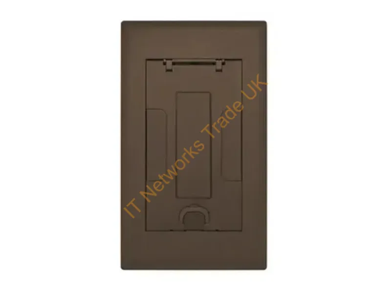 2GAFBCVRBRZC - Hubbell Premise Wiring 2G Afb Cvr, Insert, Bronze Powder