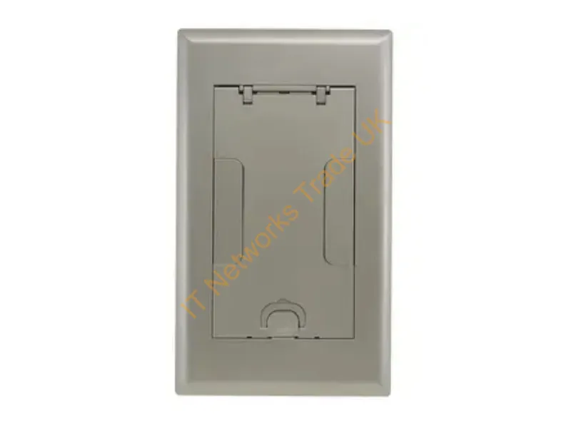 2GAFBCVRNK - Hubbell Premise Wiring 2G Afb Cvr, Flush, Nickel Powder