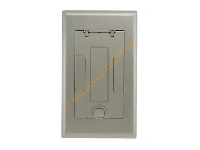 2GAFBCVRNKC - Hubbell Premise Wiring 2G Afb Cvr, Insert, Nickel Powder