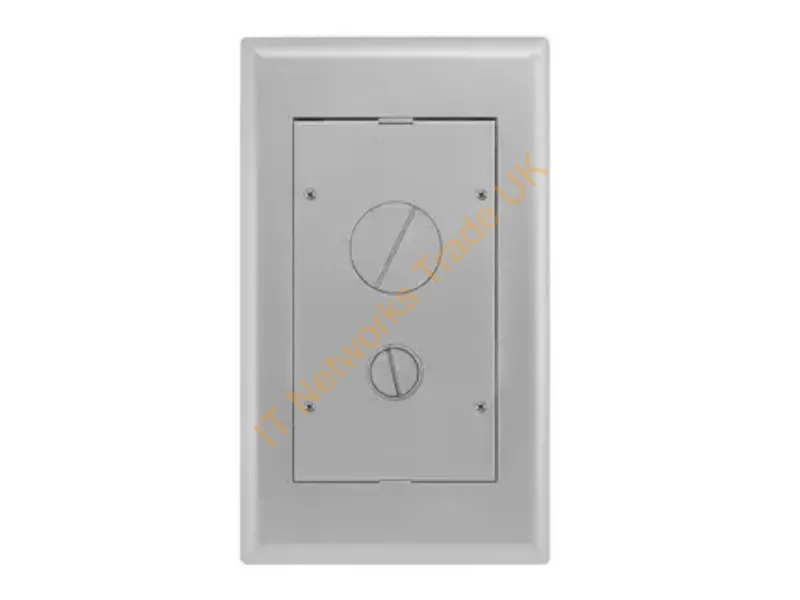 2GAFBFFCVRALU - Hubbell Premise Wiring 2G Afb Ff Cvr, Aluminum Powder
