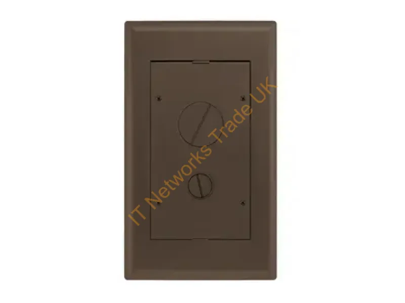 2GAFBFFCVRBRZ - Hubbell Premise Wiring 2G Afb Ff Cvr, Bronze Powder
