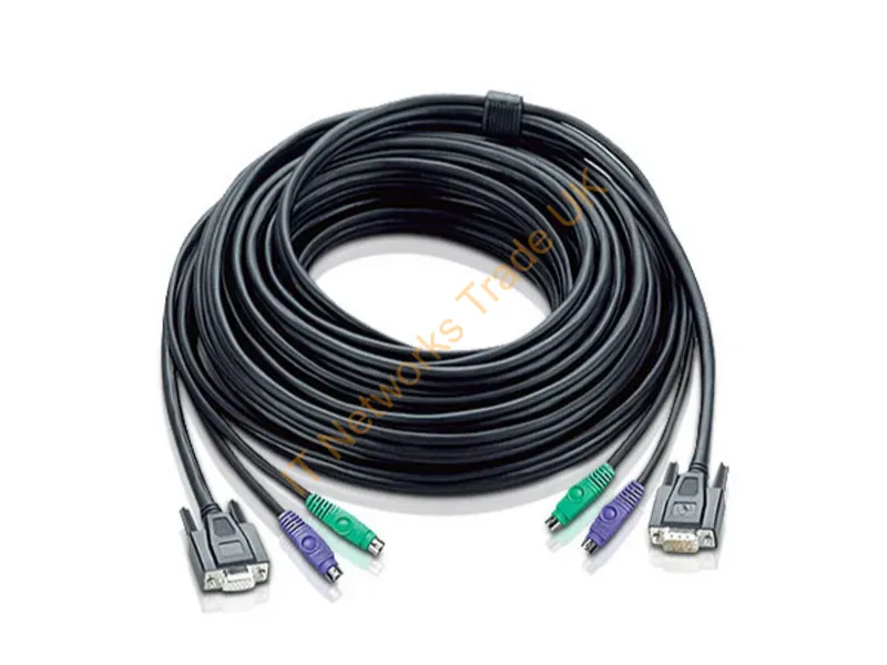 2L1020P - Aten 67Ft Ps/2 Kvm Cable Black 787.4" (20 M)