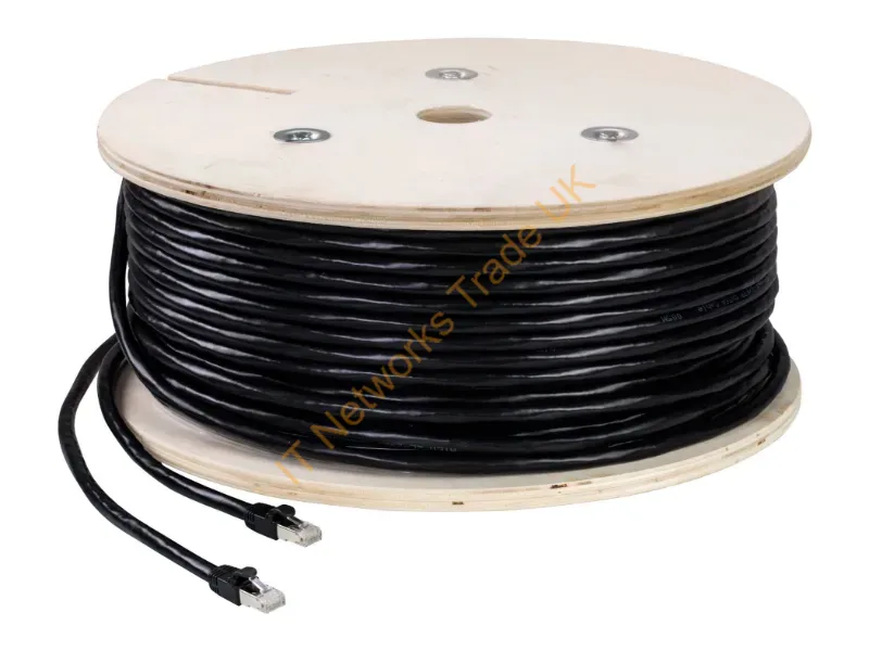 2L2920 - Aten 2L-2920 Networking Cable Black 3937" (100 M) Cat6A S/Ftp (S-Stp)
