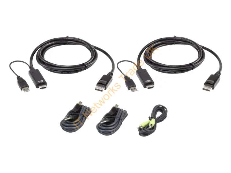 2L7D02UHDPX5 - Aten 2L-7D02Uhdpx5 Kvm Cable Black 70.9" (1.8 M)