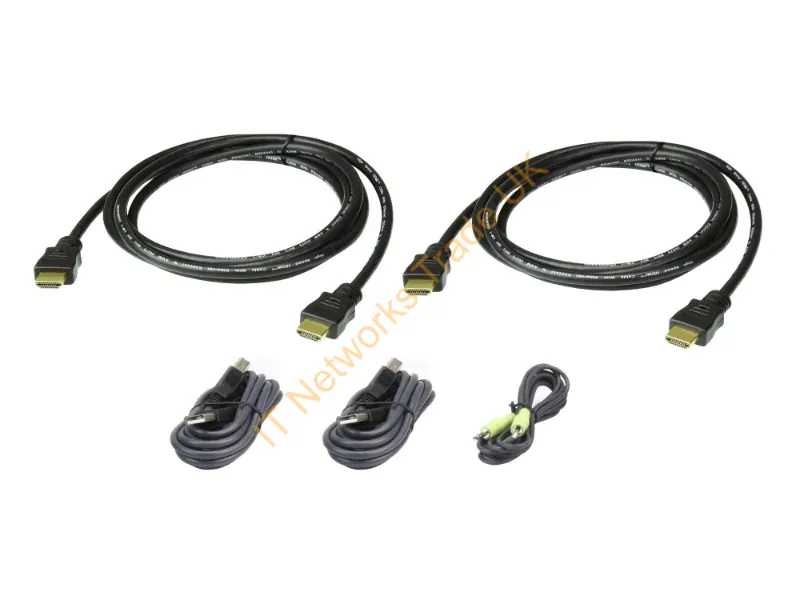 2L7D02UHX5 - Aten 2L-7D02Uhx5 Kvm Cable Black 70.9" (1.8 M)