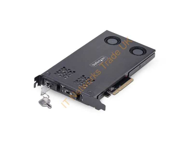 2M2-REMOVABLE-PCIE - Startech.Com 2M2-Removable-Pcie Drive Bay Panel Backplane Black