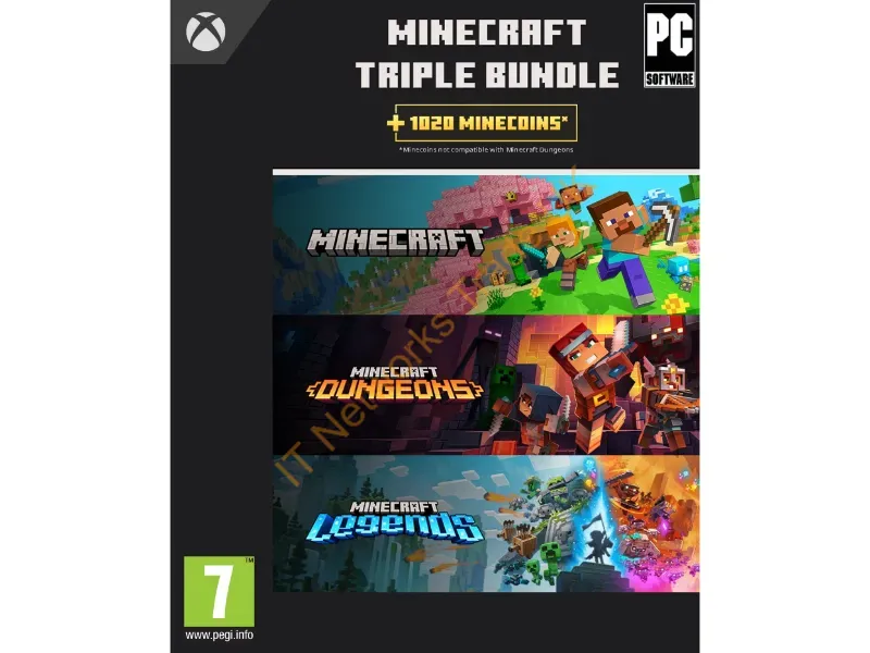 2WU-00067 - Microsoft Minecraft Triple Bundle (Pc) Standard Multilingual