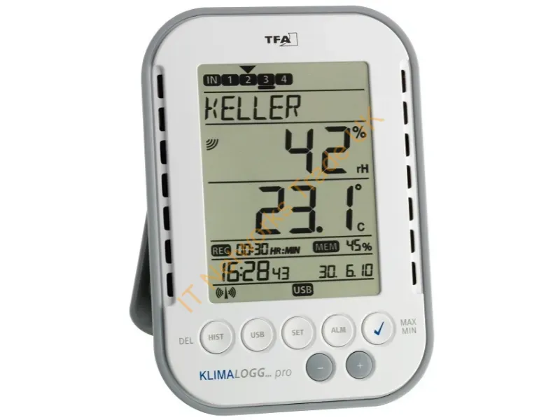 30.3039.IT - TFA-Dostmann 30.3039.IT digital weather station Grey, White