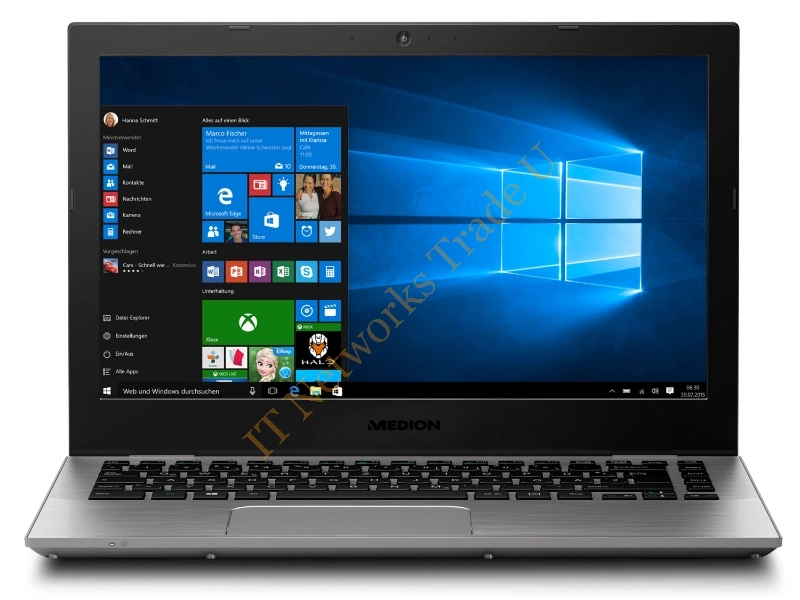 MEDION AKOYA S3409 2.4GHz i3-7100U 13.3" 1920 x 1080pixels Aluminium, Black Ultrabook Laptop System