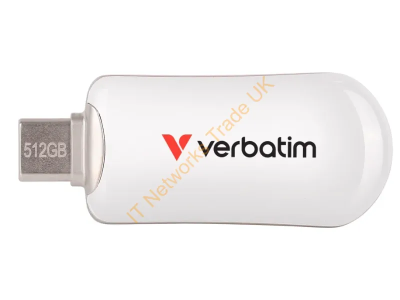 30231 - Verbatim Plectra White 512GB USB-C Flash Drive 30231