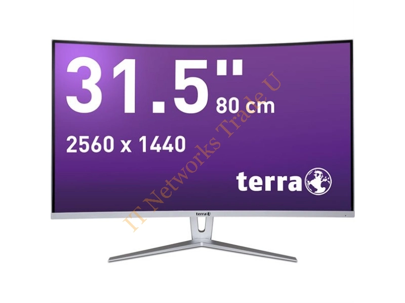 3030031 - Wortmann AG TERRA LCD/LED 3280W 31.5" Wide Quad HD LED Curved Silver, White computer monitor