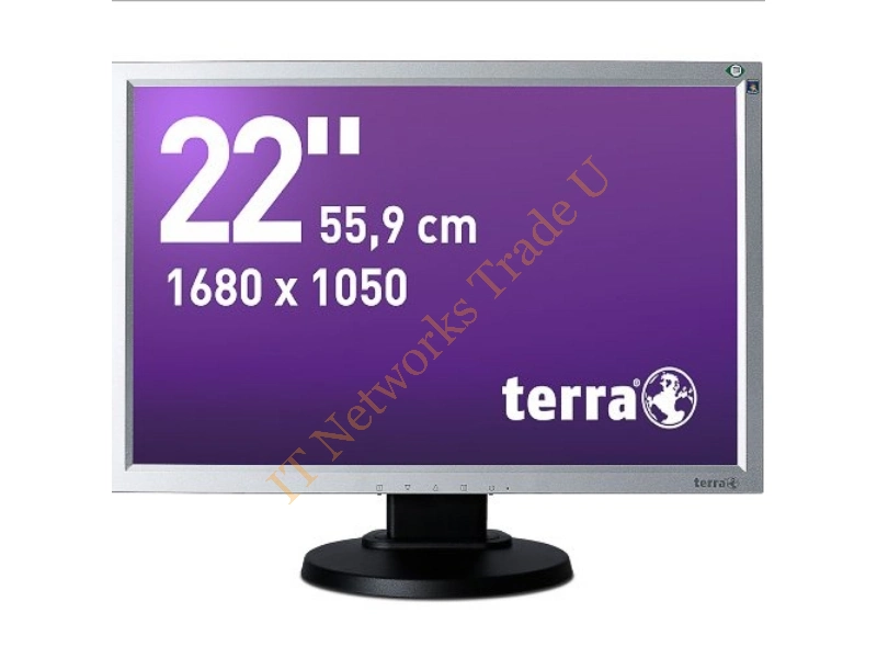 3031195 - Wortmann AG Terra 2230W, Greenline Plus 22" LED Black, Silver computer monitor