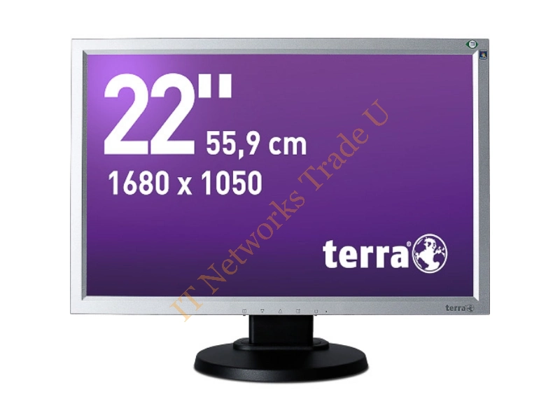 3031197 - Wortmann AG Terra 2230W PV, Greenline Plus 22" LED Black, Silver computer monitor