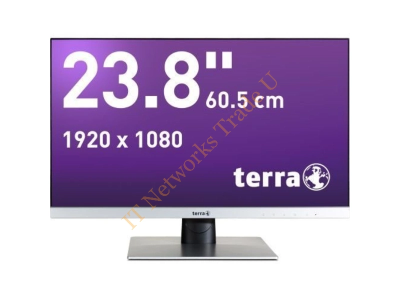 3031224 - Wortmann AG TERRA LED 2462W 23.8" Full HD LED Flat Black, Silver computer monitor