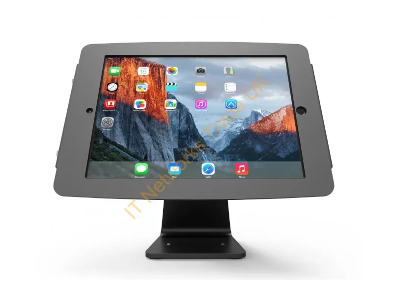 303B299PSENB - Compulocks iPad Pro 12.9" (3-6th Gen) Space Enclosure Rotating Counter Stand Black