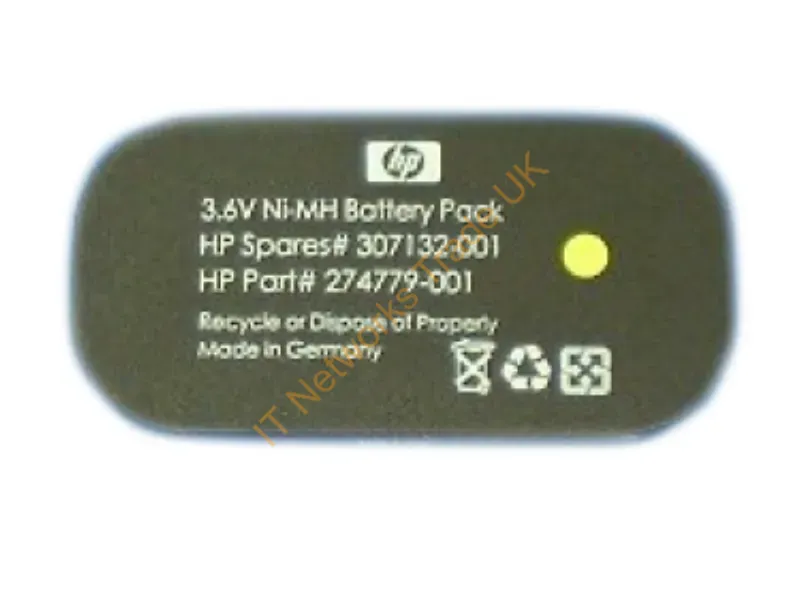 307132-001 HP 3.6v Nimh 500mah Battery for Smart Array 641/642 6400 P600 and E200 Controller Cache Battery
