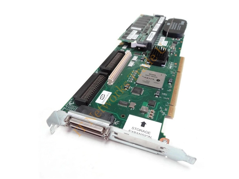 309520001B HP Smart Array 6402 Dual Channel PCI-X 133MHz Ultra320 RAID Controller Card with 128MB Battery Backed Write Cache Storage