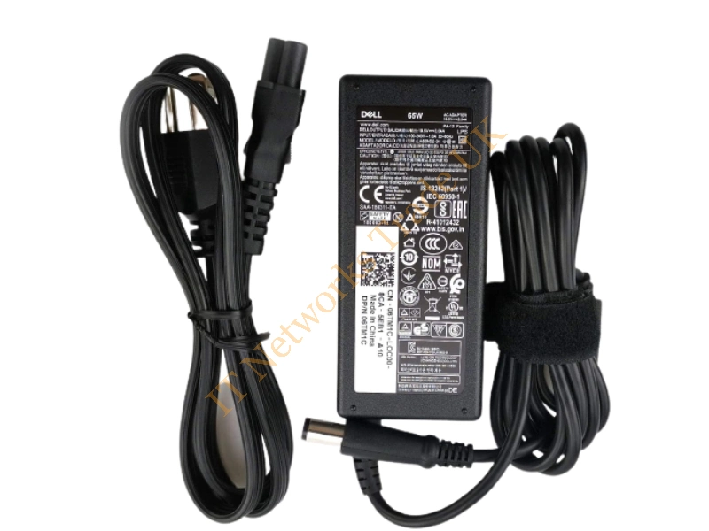 310-7696 Dell 65W 19.5V 3.34A 5mm AC Adapter with Power Cable Power Adapter