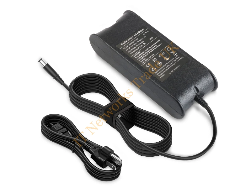 310-7744 Dell 90W 19.5V 4.62A AC Adapter Includes Power Cable Power Adapter