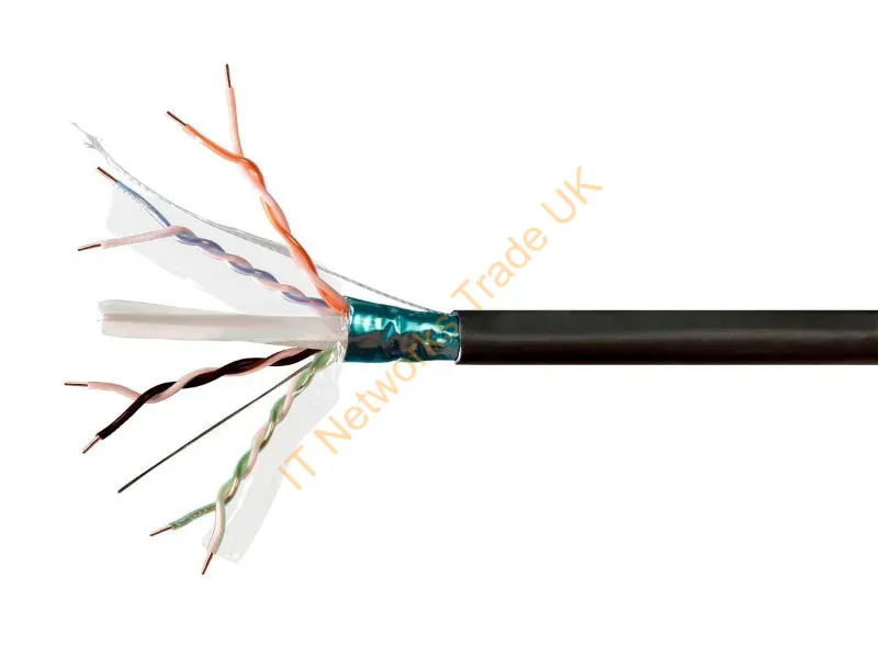 31048 - Monoprice 31048 Networking Cable Black 12000" (304.8 M) Cat6 F/Utp (Ftp)
