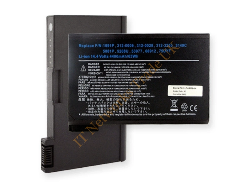312-0051 Dell 66Whr 14.8V Li-Ion Battery for Inspiron 2500 / Vostro 3700 Laptop Battery