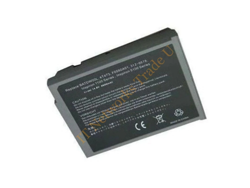 312-0079 Dell 96Whr 14.8V 12-Cell Li-Ion Battery for Inspiron 1100, 5100, 5150, 5160, Latitude 100L Laptop Battery