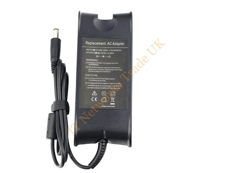 312-0597 Dell 90W 19.5V 4.62A AC Adapter Includes Power Cable Power Adapter