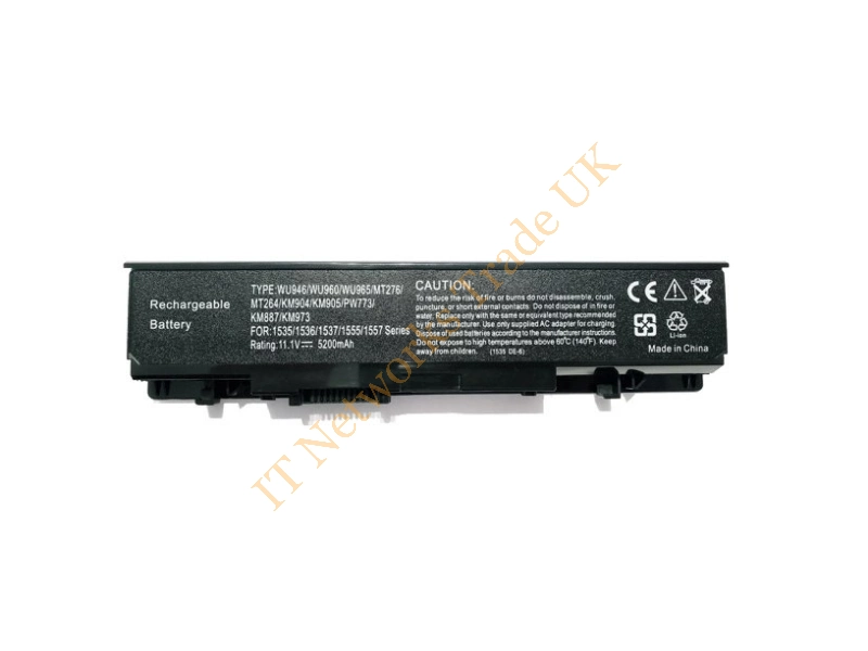 312-0701 Dell 6-Cell 57Wh 11.1V Battery for Studio 1535 1536 1537 1555 1557 1558 Laptop Battery
