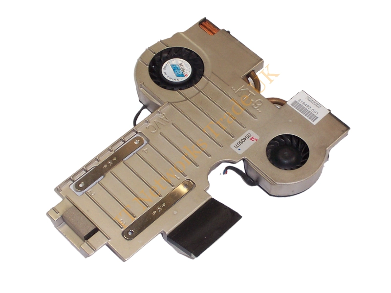 319492-001 HP Heatsink Assembly with Two Fans for Three Fan Chassis Fans And Heatsink Combo