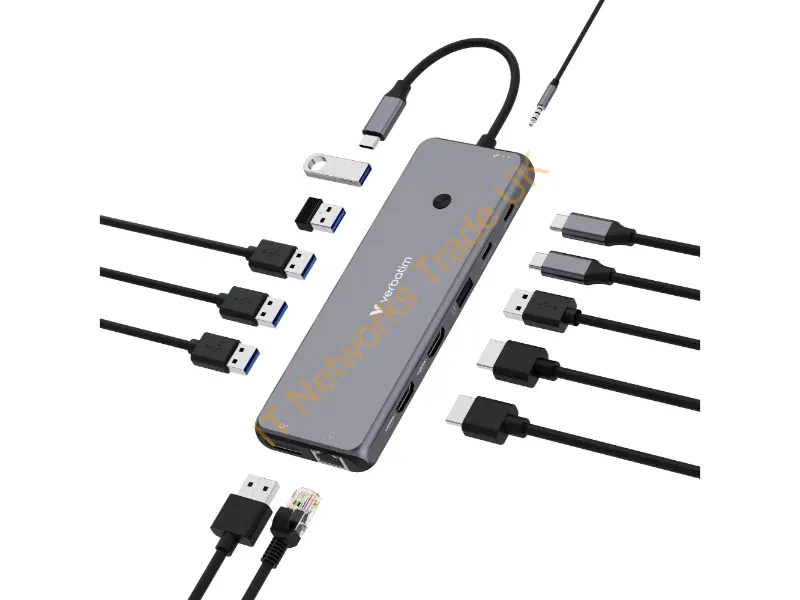 32153 - Verbatim Cmh-13 Usb Type-C 10000 Mbit/S Silver
