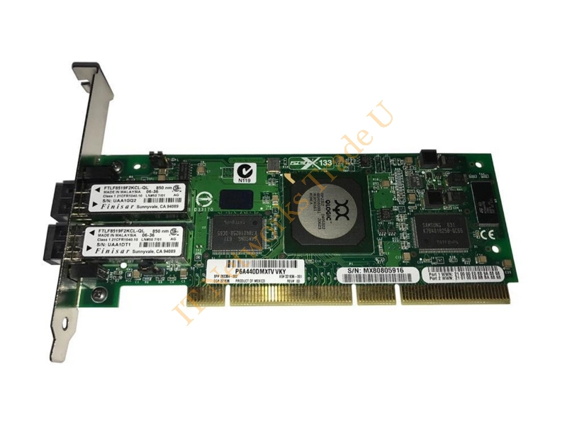 321836-001 HP StorageWorks 2-Port 2GB/s Fibre Channel PCI-Express-x Host Bus Adapter Fiber Channel Controller