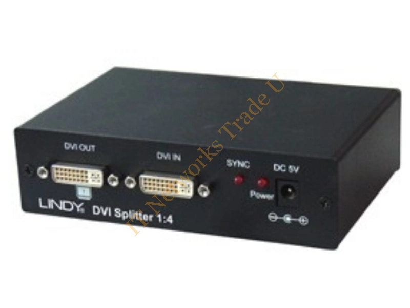 32446 - Lindy DVI Video Splitter, 4 Port Monitor Accessory