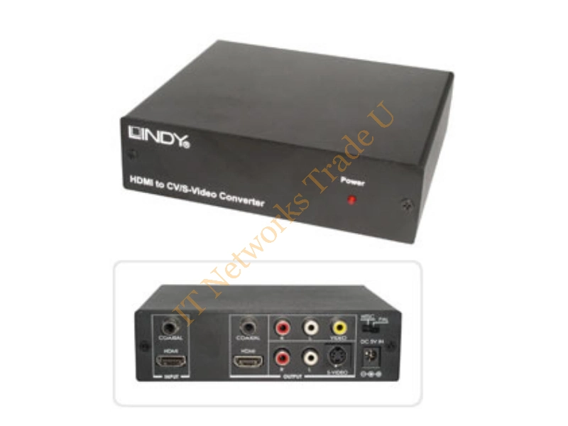 32597 - Lindy HDMI to CVBS/S-Video & Stereo Audio Converter network media converter Networking