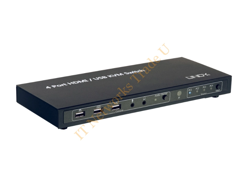 32811 - Lindy 32811 Black Network KVM Switch