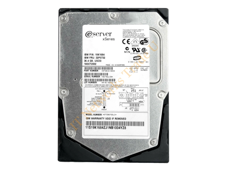 32P0732 - IBM 36.4GB SCSI Ultra320 3.5" 36.4GB SCSI internal hard drive