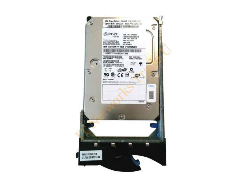 32P0734 - IBM 36.4GB SCSI Ultra320 3.5" 36.4GB SCSI internal hard drive
