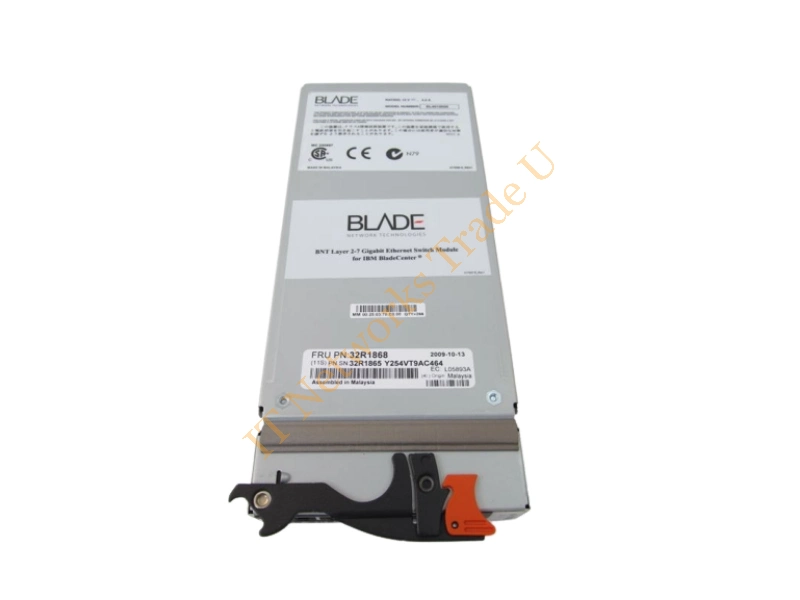 32R1868 IBM / Nortel 6x RJ-45 Ports Layer 2/3 Copper GbE Switch Module for BladeCenter