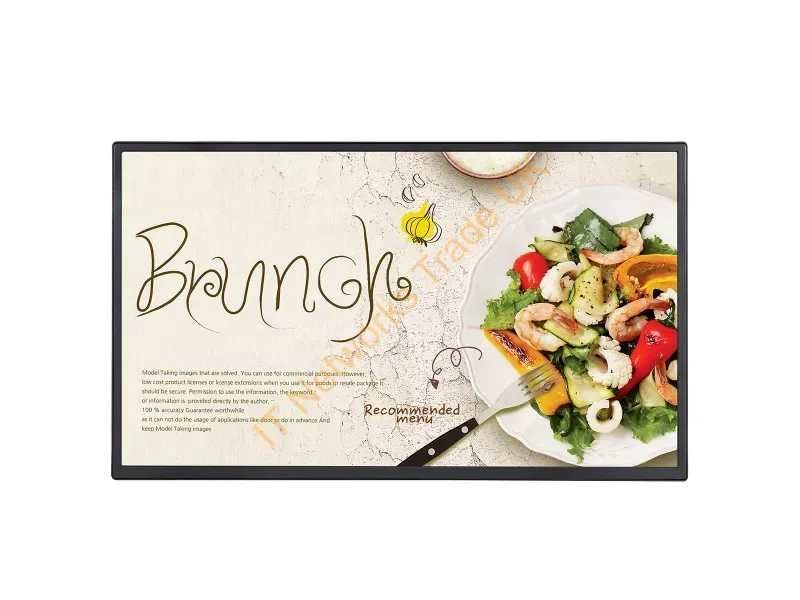 32SM5J-B - Lg 32Sm5J-B Signage Display Digital Signage Flat Panel 32" Ips Wi-Fi 400 Cd/M Full Hd Black 24/7