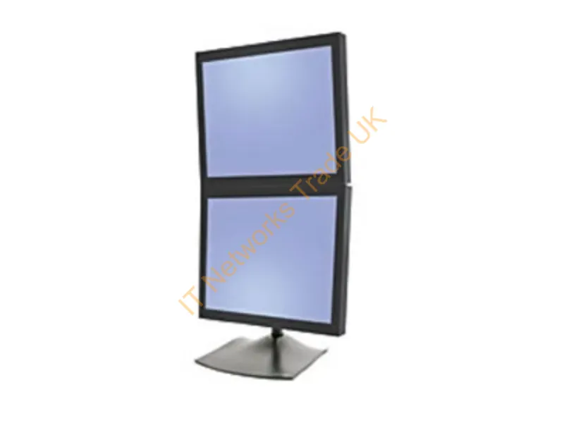33-091-200 - Ergotron DS Series DS100 Dual Monitor Desk Stand, Vertical Monitor Accessory