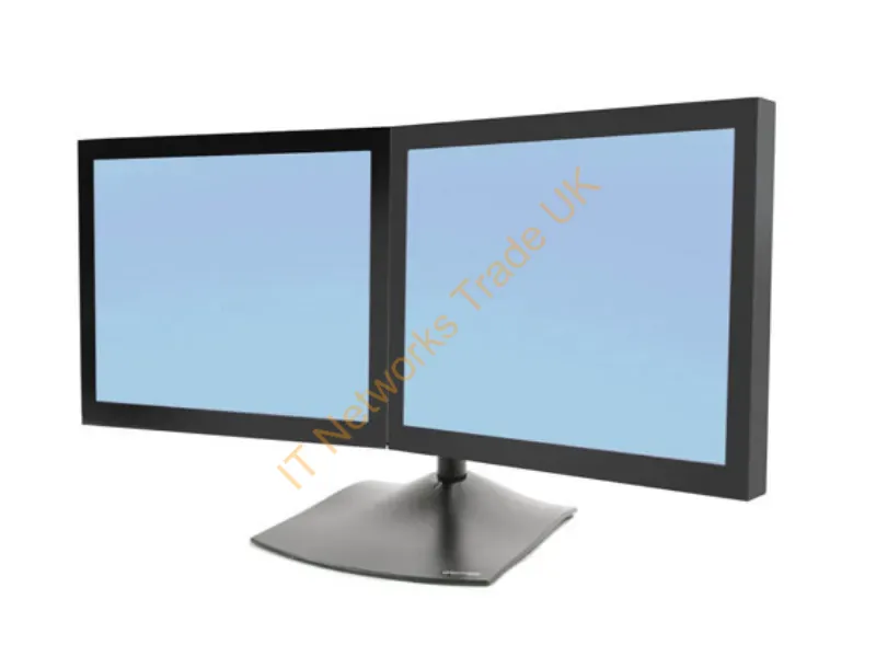 33-322-200 - Ergotron DS Series DS100 Dual Monitor Desk Stand, Horizontal Monitor Accessory